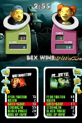 Top Trumps - Horror & Predators (Europe) (En,Fr,De,Es,It) screen shot game playing